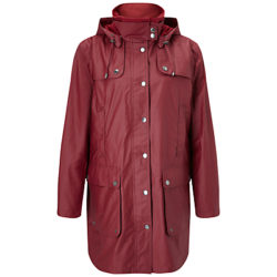 Four Seasons Waterproof Wax Jacket Cherry